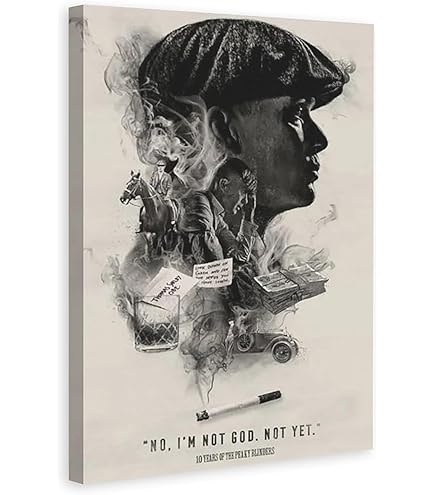 TOMMY SHELBY CANVAS, Peaky Blinders Poster, Peaky Blinders