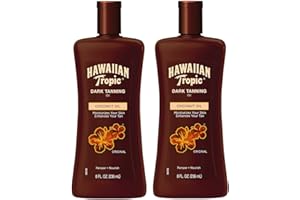 Hawaiian Tropic Dark Tanning Oil Original 8 oz (Pack of 2)