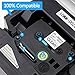 Fimax 2 PK Standard Laminated Label Tape Compatible For Brother P-Touch TZe-131 TZ131 TZe131 Black on Clear 0.47