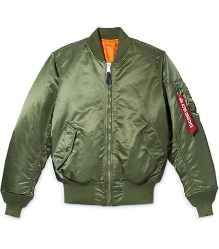 Amazon.com: Alpha Industries Men's MA-1 Flight Jacket - Black