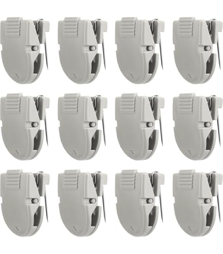 BOXOB 12 Pack Cubicle Clips Hooks - Strong Fabric Panel Wall Hangers For Photos, Notes, Memos & Frames