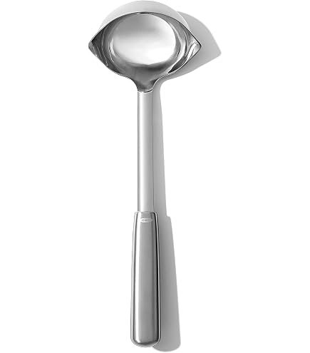 Louche à Soupe En Acier Inoxydable Garneck - Cuillère Service Cuisine Anti-Fuite