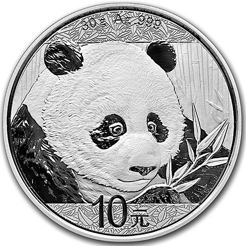 2018 Â¥10 China 30 Gram Silver Panda BU (Brilliant Uncirculated) Coin In Capsule 10 Yuan Choice Uncirculated China Mint