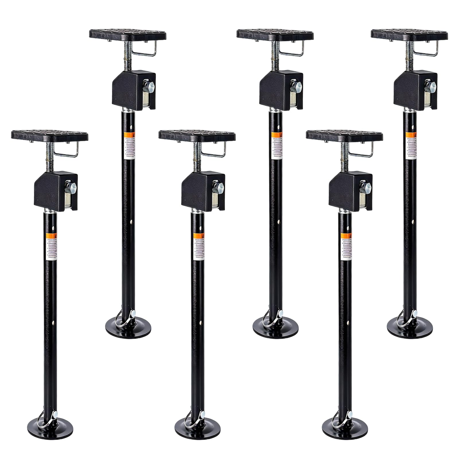 Photo 1 of *** PARTIAL SET *** Garvee 6 Pack RV Slide Out Supports Jack with a Flat Top Support Block, RV Stabilizer Jacks Supports Up to 30,000lbs, 21"-49" Quick-Lift Adjustable - Drill & Hand Crank Compatible for Campers & RVs