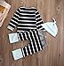 Baby Boys 3pcs Long Sleeve Tops with Leggings and Hat Outfit Set Newborn Clothes (12-18M, Blue)
