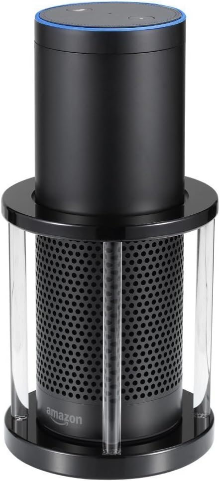eveco Echo Speaker Stand,Acrylic Speaker Guard for Amazon Alexa,Echo, Echo Plus, UE Boom (Clear)