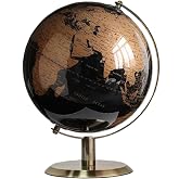 World Globe with Rotating Stainless Steel Stand for Adults - Elegant Adult Home Office Desk Bookcase Decoration &amp; Gifts (9)