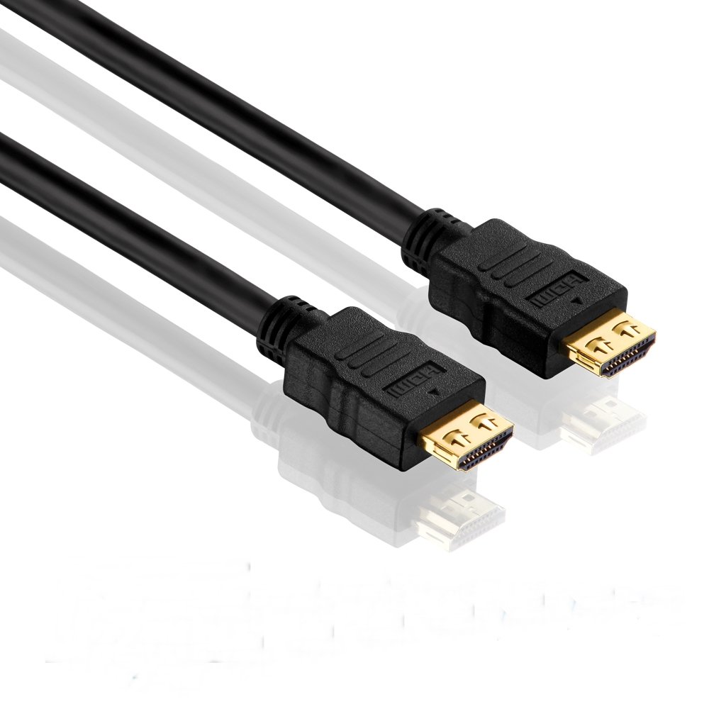 PureLink PureInstall Series Certified High-Speed HDMI Cable with 24-Carat Gold-Plated Contacts / Supports FullHD 1080p / 1440p / 1600p / 2160p / 4K x 2K / Deep Colour / x.v.Colour / Ethernet Channel / 3D / HDMI A Male to HDMI A Male / Triple Shielding and PureLink SLS (Secure Lock System) / 100 % tested for Professional AV Use