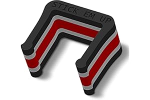 Stick Em Up Hockey Stick Clip Portable Holder - 2 Shaft Organizer Carrier for Car Travel - Tri-Color Clips Senior Intermediat