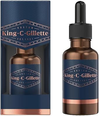 Óleo de Barba para Homens com Argan Vegetal, Jojoba, Abacate, Sementes de Macadâmia e Óleo de Amêndoas, 30ml