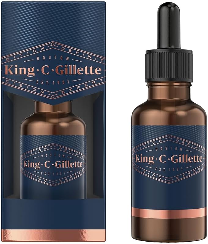 Óleo de Barba para Homens com Argan Vegetal, Jojoba, Abacate, Sementes de Macadâmia e Óleo de Amêndoas, 30ml