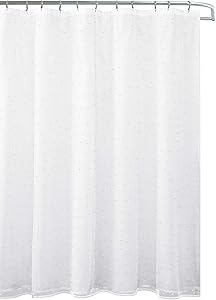 Creative Home Ideas Juicy Shower Curtain, 72 inch x 72 inch, White