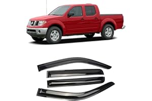 SONTIAN Window Visor Tape-on Side Wind Window Deflectors for Trucks 2005-2021 Nissan Frontier Super/Crew Cab, Rain Guards, Window Visors for Cars, Vent Deflector 4 pcs 94407