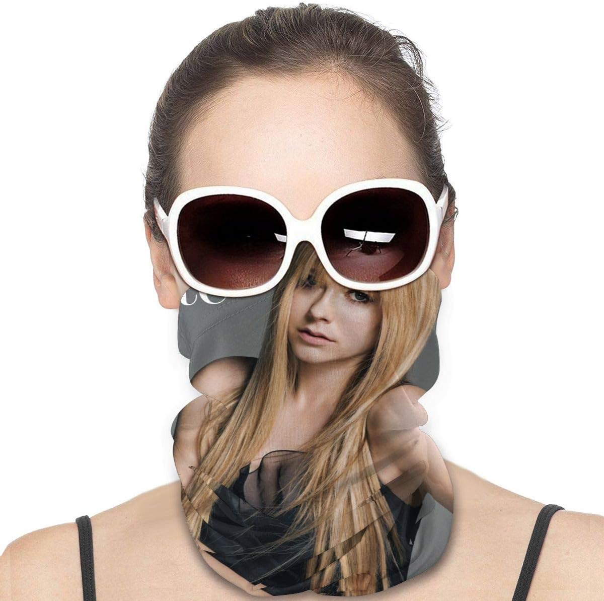 Adtfjewtysrt Variety Head Scarf Avril Lavigne tanpa Make up Scarves, face Towels, veils, Masks, Wristbands, Hair Bands, Pirate Hats, Riding Masks