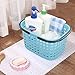 Wekiog Plastic Handle Baskets, Small Organizer Basket(4 Packs)
