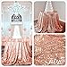96'' Round Sparkly Rose Gold Sequin Table Cloth Sequin Table Cloth, Cake Sequin Tablecloths, Sequin Linens for Wedding