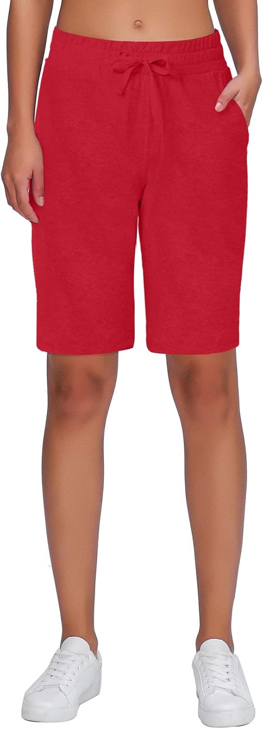 ChinFun Women's Bermuda Shorts Athletic Active Yoga Lounge Quick Dry Activewear Workout Sweat Running Shorts: Clothing