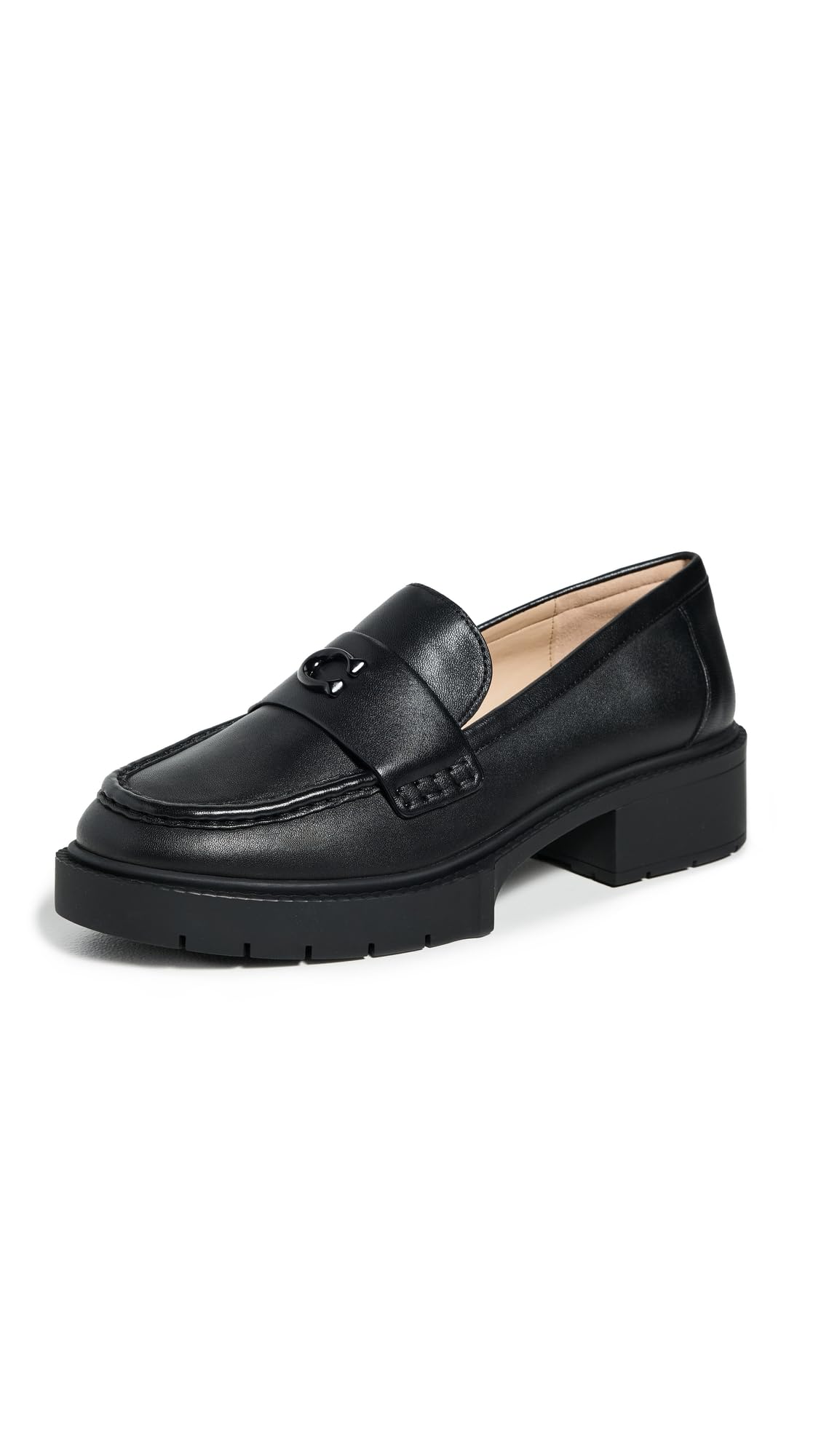 Photo 1 of Coach Women's Flats Leah Loafer, Color Black, Size 7