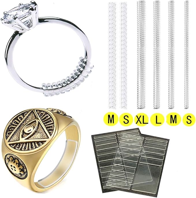 Ring Size Adjuster 25Pcs Invisible Ring Guards for Women Men Loose