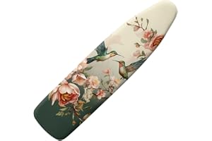 Tongluoye Hummingbird Flower Ironing Board Cover and Pad 15 x 54 Iron Board Covers Suitable for Most Standard Ironing Boards 