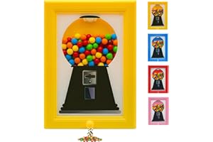 Candy Dispenser, Rare Vintage the Handy Candy Frame - Hanging Candies Machine Art, Mini Wall Mount Gumball Machine, Snack Spi