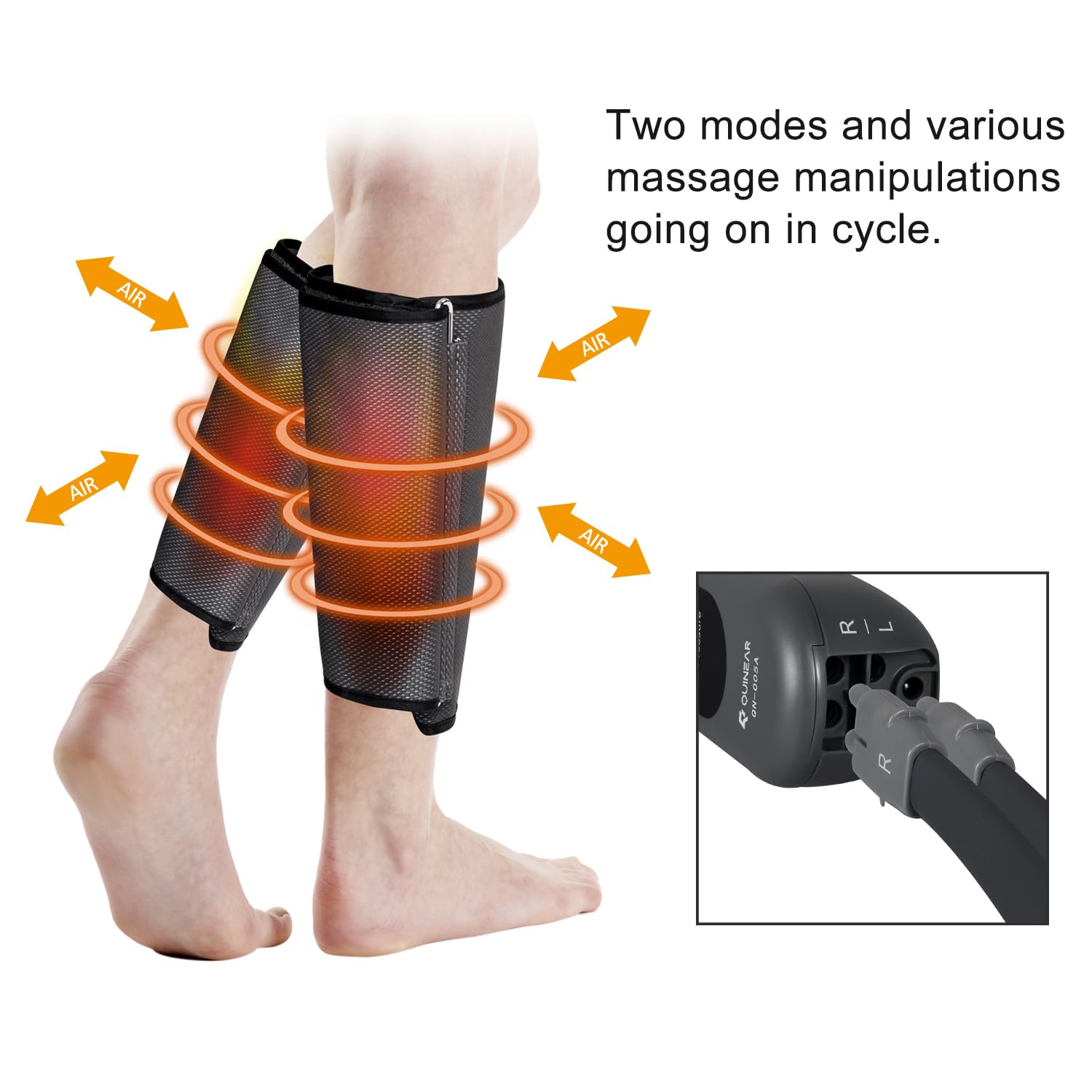 Compression Device Rls Mua QUINEAR Air Compression Leg Massager for Circulation & Pain Relief ...