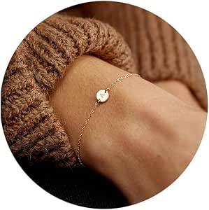 Glimmerst Personalized Initial Bracelet 