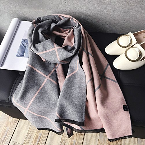 Women Pashmina Shawls Fashion Scarves Infinity Scarf Large Tartan Blanket Scarf - Thumbnail 3