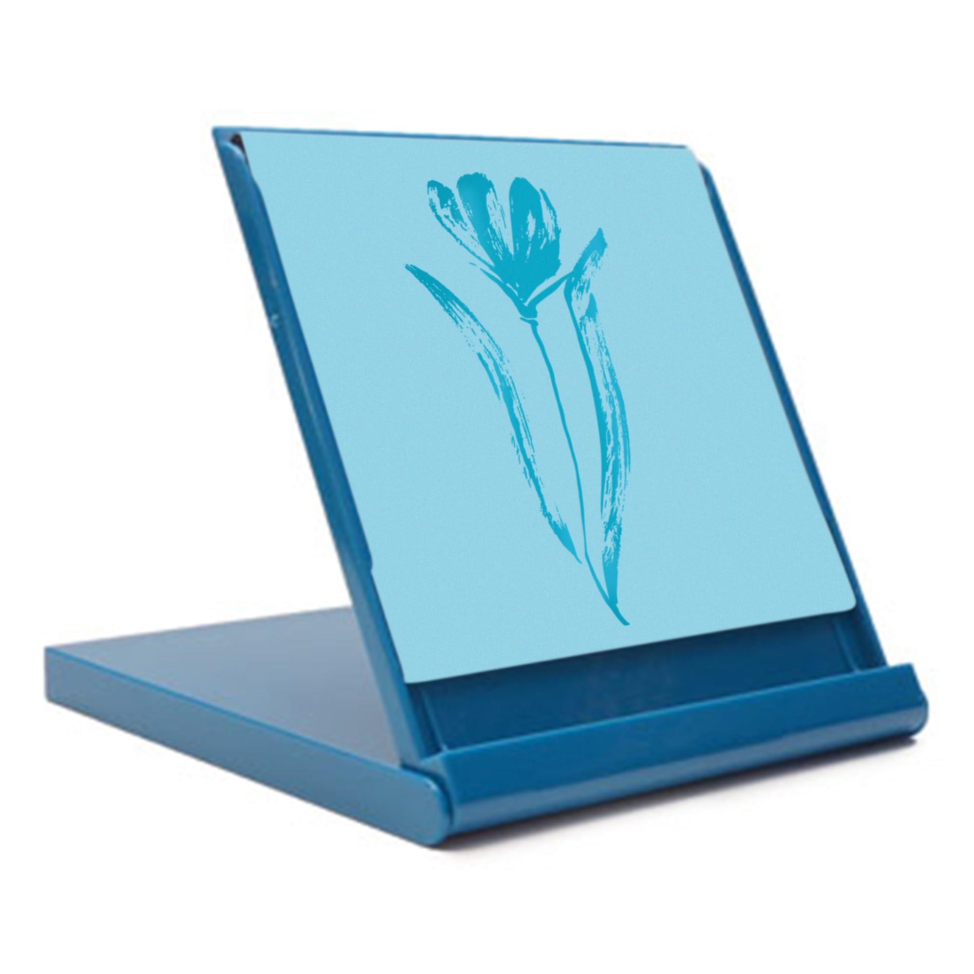Buddha Board Mini Art Set: Water Drawing Writing Board w/Mini Water Brush for Mindfulness & Meditation – Zen Based Drawing Board - Painting & Art Supplies – Ideal Relaxation Gifts (5” x 5”,Aqua) — image 1