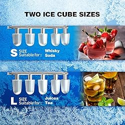 Wanai Ice Makers Countertop, 9 Cubes Ready in 8