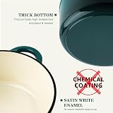 Overmont 28cm Enamelled Cast Iron Round Casserole Pot with Lid 7QT view 8