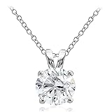 Hoops & Loops Sterling Silver 4ct Cubic Zirconia