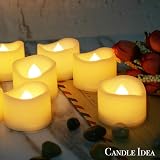 CANDLE IDEA 24x LED Flameless Flickering Tea Lights Battery Operated Warm White view 4