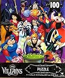 Disney Villains ~ 100 Piece Jigsaw Puzzle ~ Fantastic Time Span Then & Now!