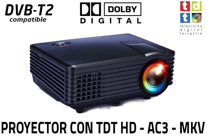 Proyector de Alta definicion FULLHD, Android, WiFi, TV TDT, AC3 ...