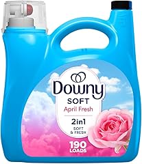 Downy Fabric Softener Liquid, April Fresh Scent, 140 fl oz, 190 Loads, HE Compatible, Downy Fabric Softener, Liquid Fabric So