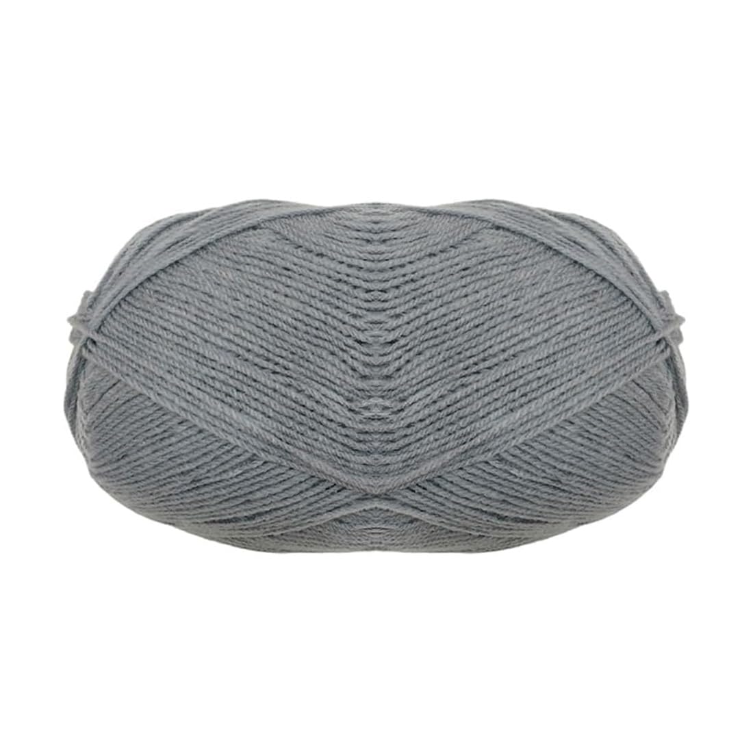 JYC CREATIVE Acrylic Wool Yarn, 120m/3mm, Grey