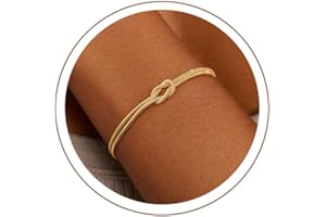 ZHESHY Silver Gold Bracelets for Women Trendy 14K Gold Plated Bracelet for Women Non Tarnish Dainty Stackable Layered Chain P