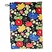 DII Fleece Fuzzy and Soft Microfiber Throw Blanket for Travelling, Camping, BBQ, Compact Size with Elastic Band, 36x54 - Garden Blooms