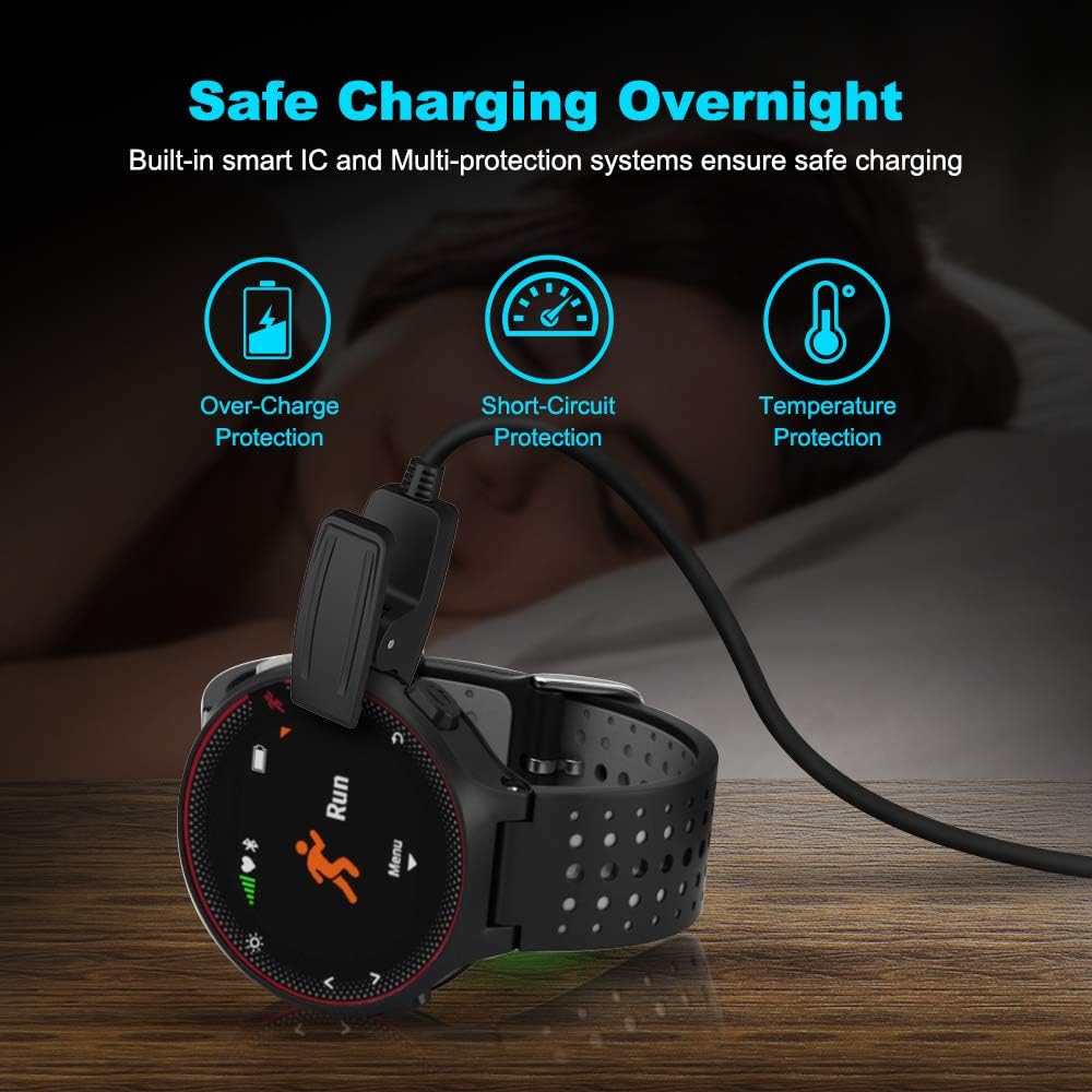 TUSITA Charger Compatible with Garmin Forerunner 35 35J 230 235 630 645 Music 735XT, Approach G10 S20, Vivomove HR, ForeAthlete 35J - USB 100cm Charging Cable - GPS Smartwatch Accessories : Home Audio & Theater