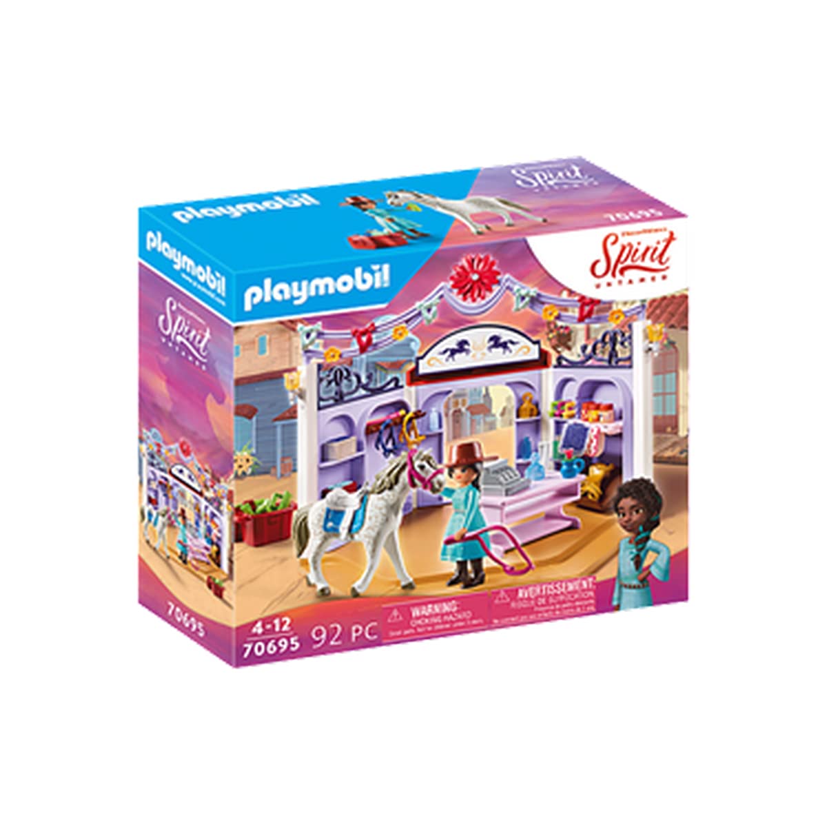 PLAYMOBIL DreamWorks Spirit Untamed 70695 Miradero Tack Shop, for Children Ages 4+
