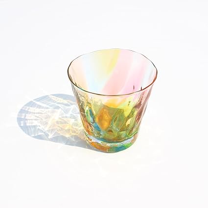 Amazon Glass Calico グラスキャリコ プリズム ダイヤ ロックグラス Glass Calico ロックグラス 通販