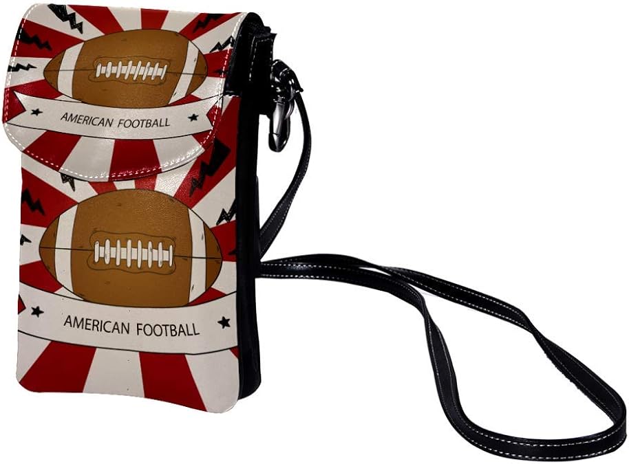 MAPOLO American Football Women Small Crossbody Bag Cell Phone Purse