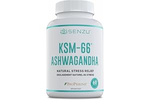 Organic KSM-66 Full-Spectrum Ashwagandha 600mg with BioPerine Black Pepper - 5% Withanolides, Pure Organic Root Extract | Mad