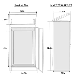 esheno Package Delivery Boxes for Outside, Extra