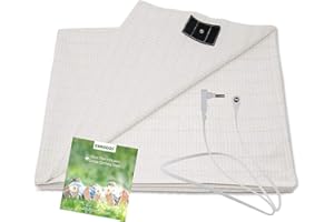 CUAZCCS Grounding Sheet Queen Size with Grounding Cord - Materials Organic Cotton and Silver Fiber Natural Wellness (60 * 80 inch)