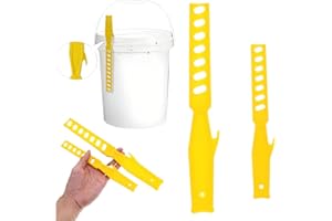 jojofuny 2pcs Paint Stir Sticks Set | Heavy-Duty PP Paint Mixing Sticks with Ergonomic Handle & Fixed Barb | 11" & 8" Reusabl
