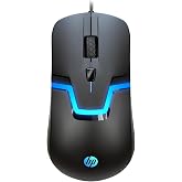 HP Wired RGB Gaming Mouse High Performance Mouse with Optical Sensor, 3 Buttons, 7 Color LED for Computer Notebook Laptop Office PC Home