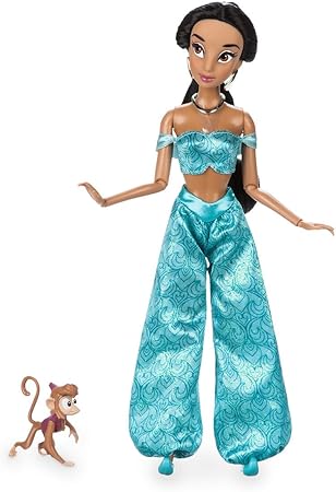 Amazon ディズニーストアusa ジャスミン クラシックドール アブー フィギュア 11 5インチ Jasmine Classic Doll With Abu Figure 11 1 2 並行輸入品 人形 ドール おもちゃ
