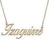 HUAN XUN Customized Custom Simple Any Name Necklace